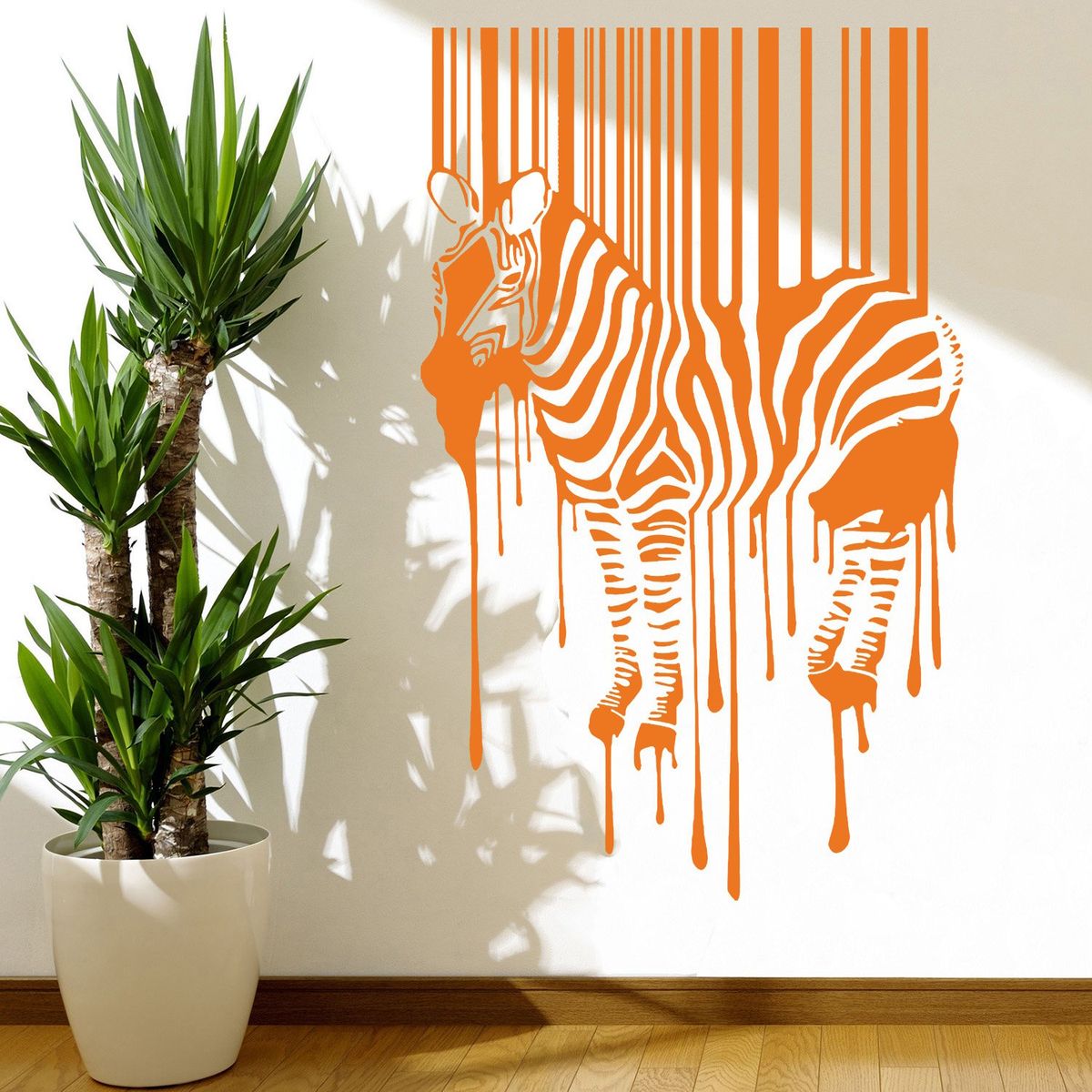 STICKART - Vinilo Cebra Código De Barras