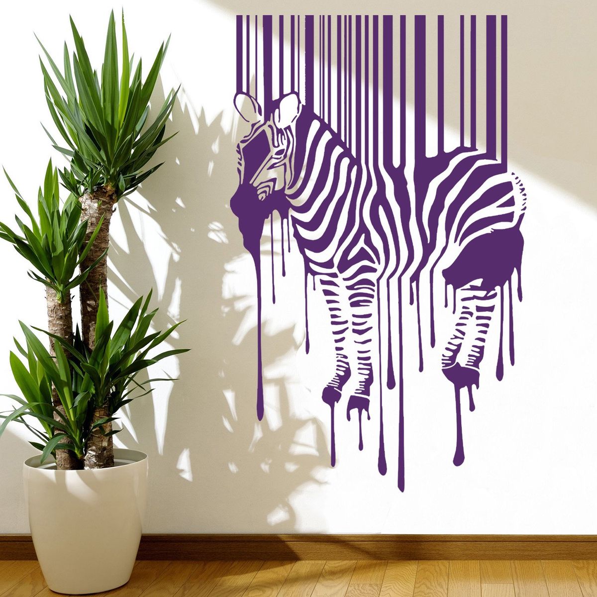 STICKART - Vinilo Cebra Código De Barras