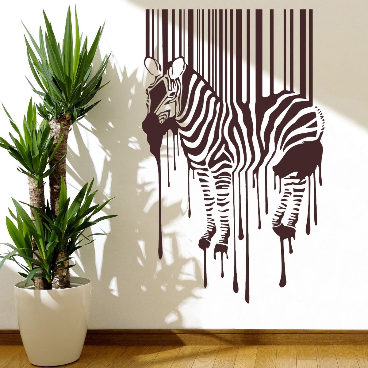 STICKART - Vinilo Cebra Código De Barras