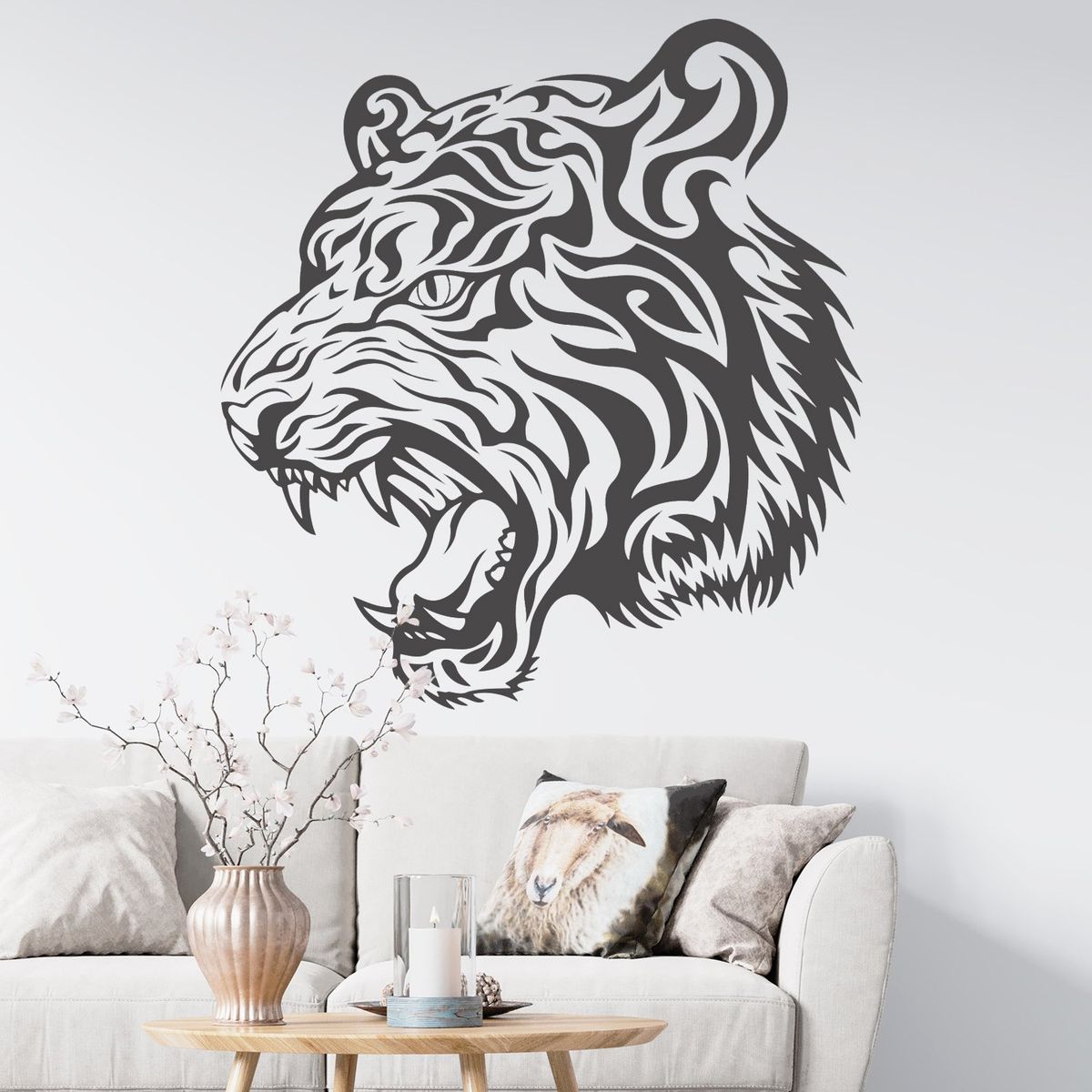 STICKART - Vinilo Cabeza De Tigre