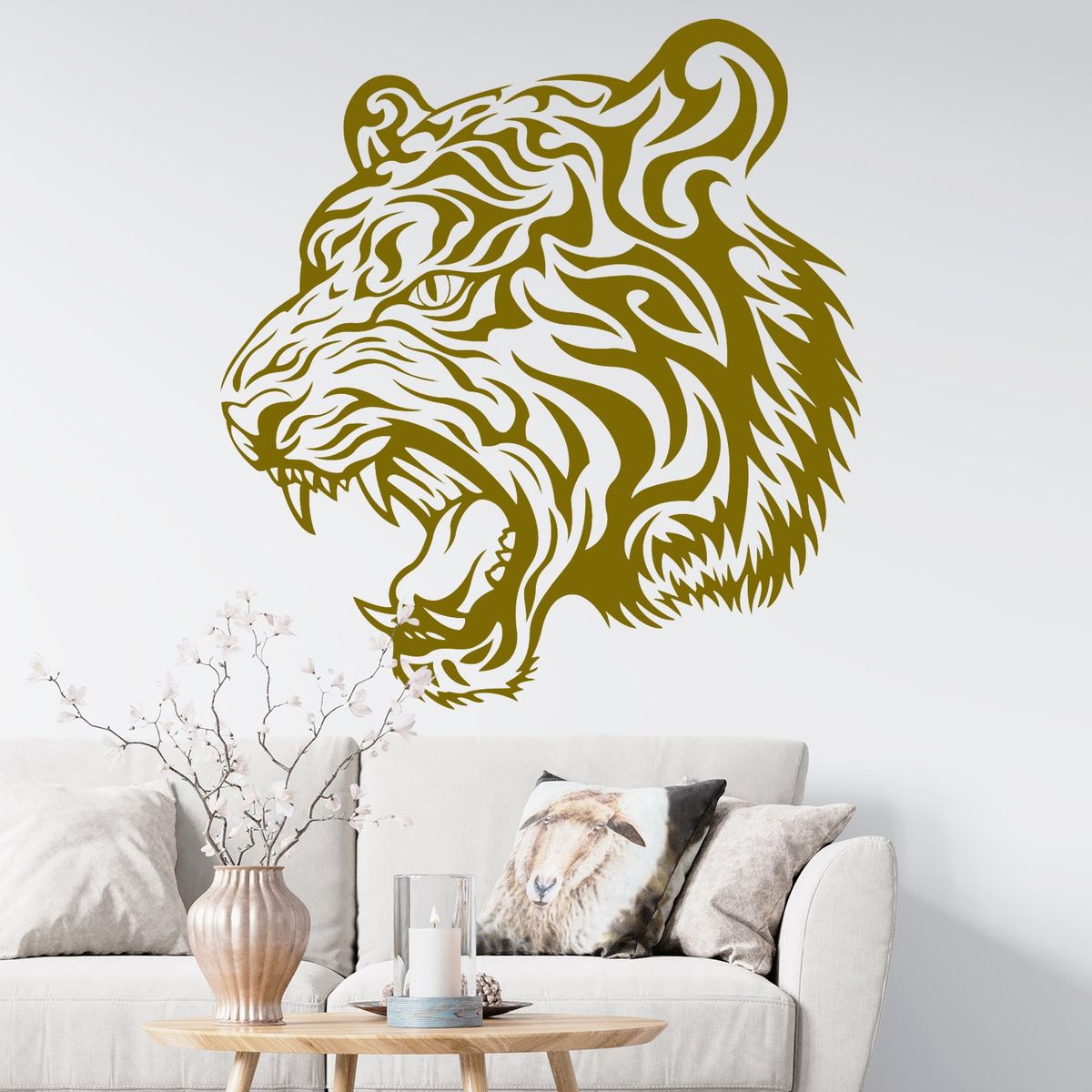 STICKART - Vinilo Cabeza De Tigre
