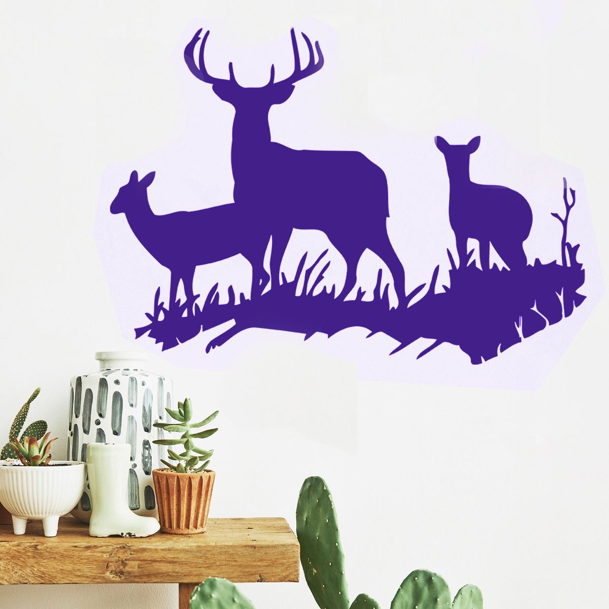 STICKART - Vinilo Grupo De Ciervos