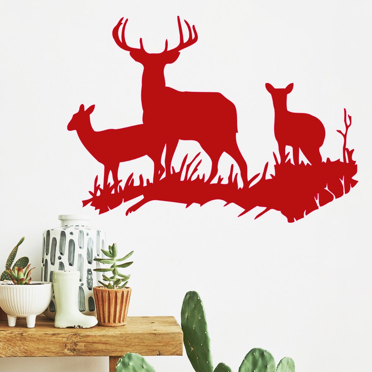 STICKART - Vinilo Grupo De Ciervos