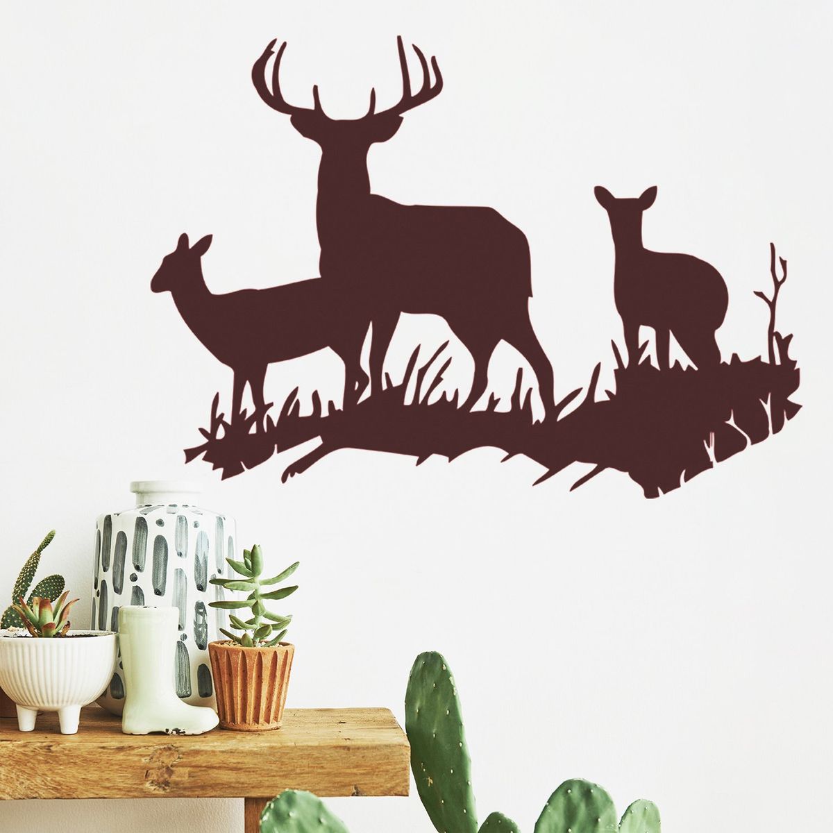 STICKART - Vinilo Grupo De Ciervos