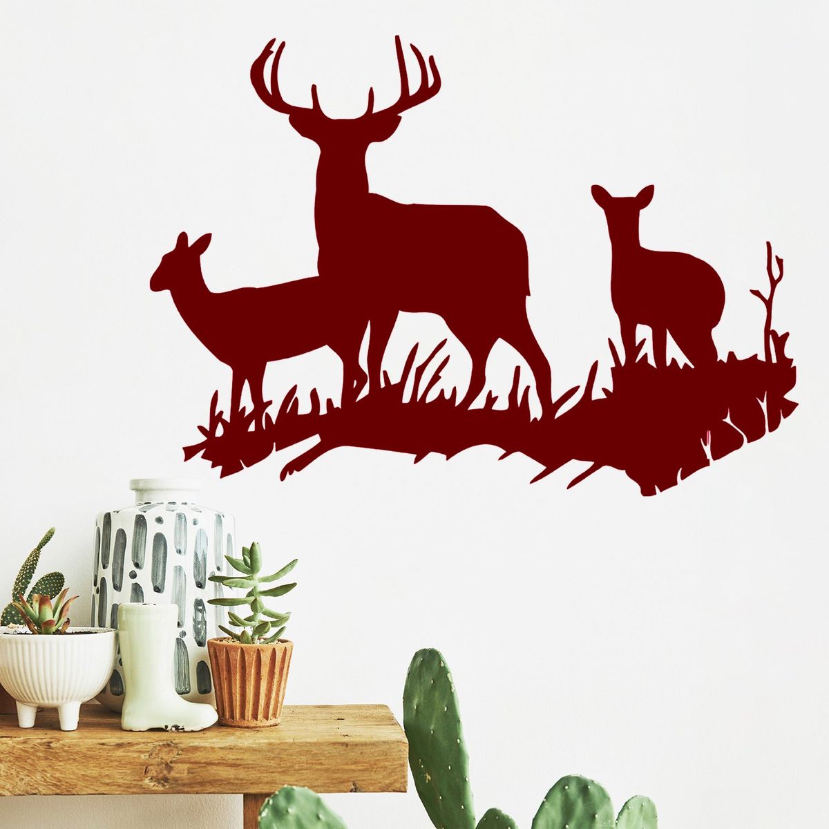 STICKART - Vinilo Grupo De Ciervos