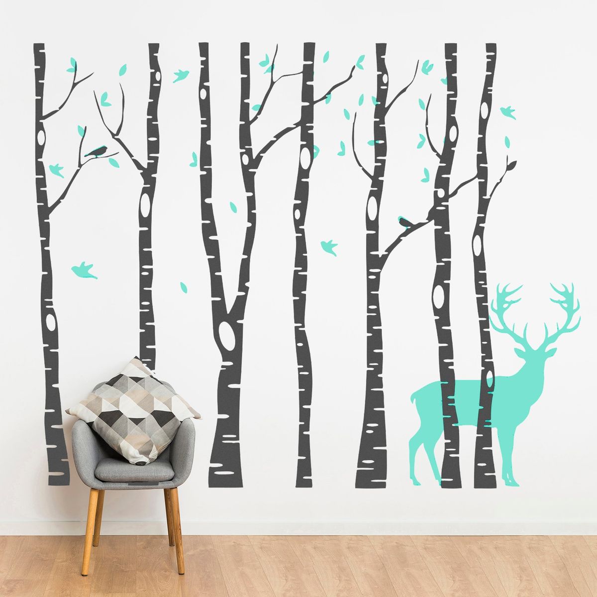 STICKART - Vinilo Árboles Y Ciervo