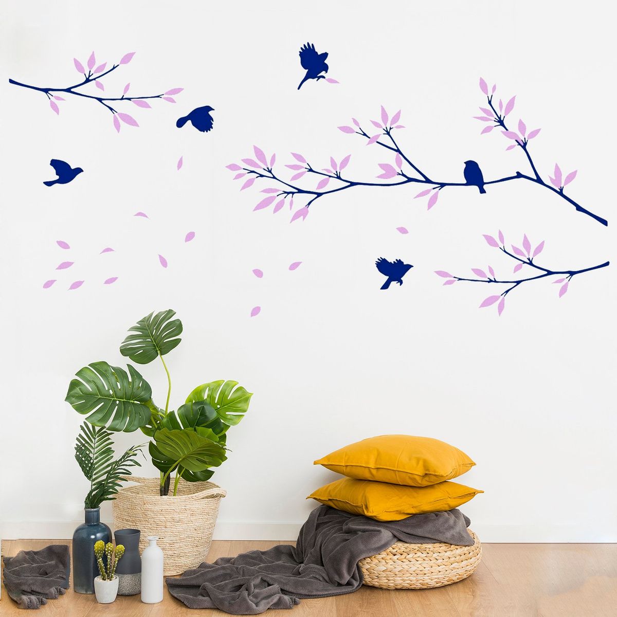 STICKART - Vinilo Decorativo Aves Y Ramas