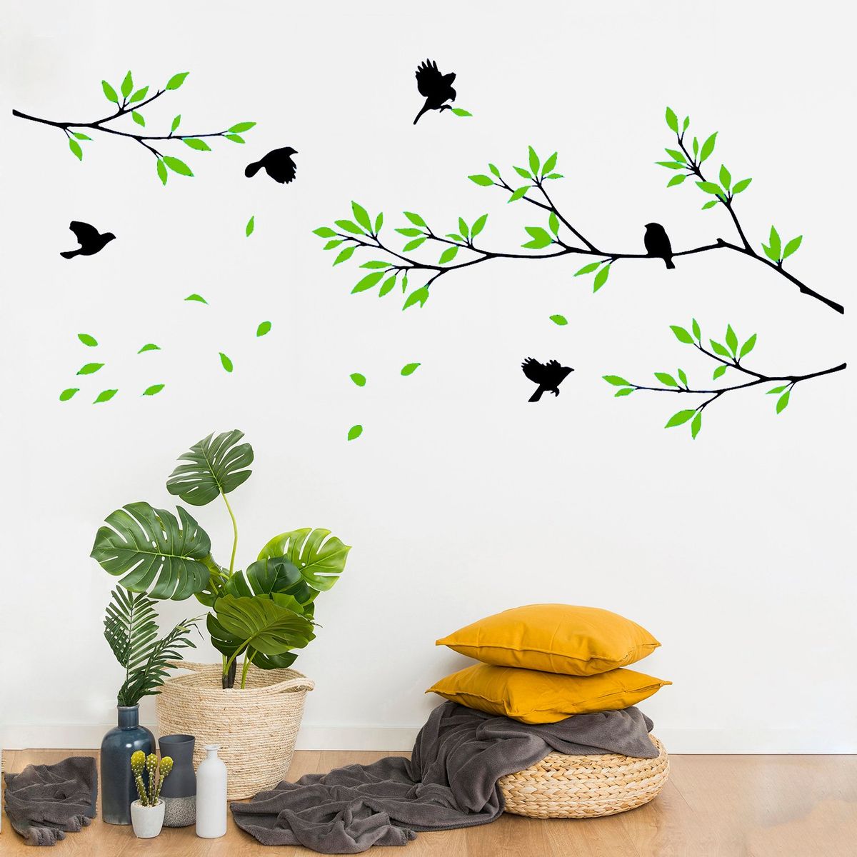 STICKART - Vinilo Decorativo Aves Y Ramas