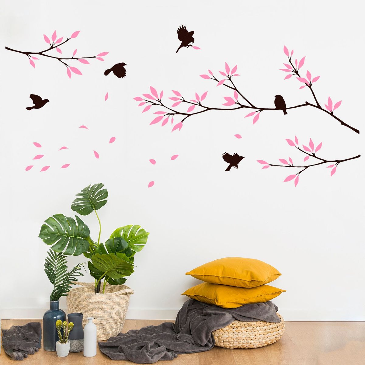 STICKART - Vinilo Decorativo Aves Y Ramas