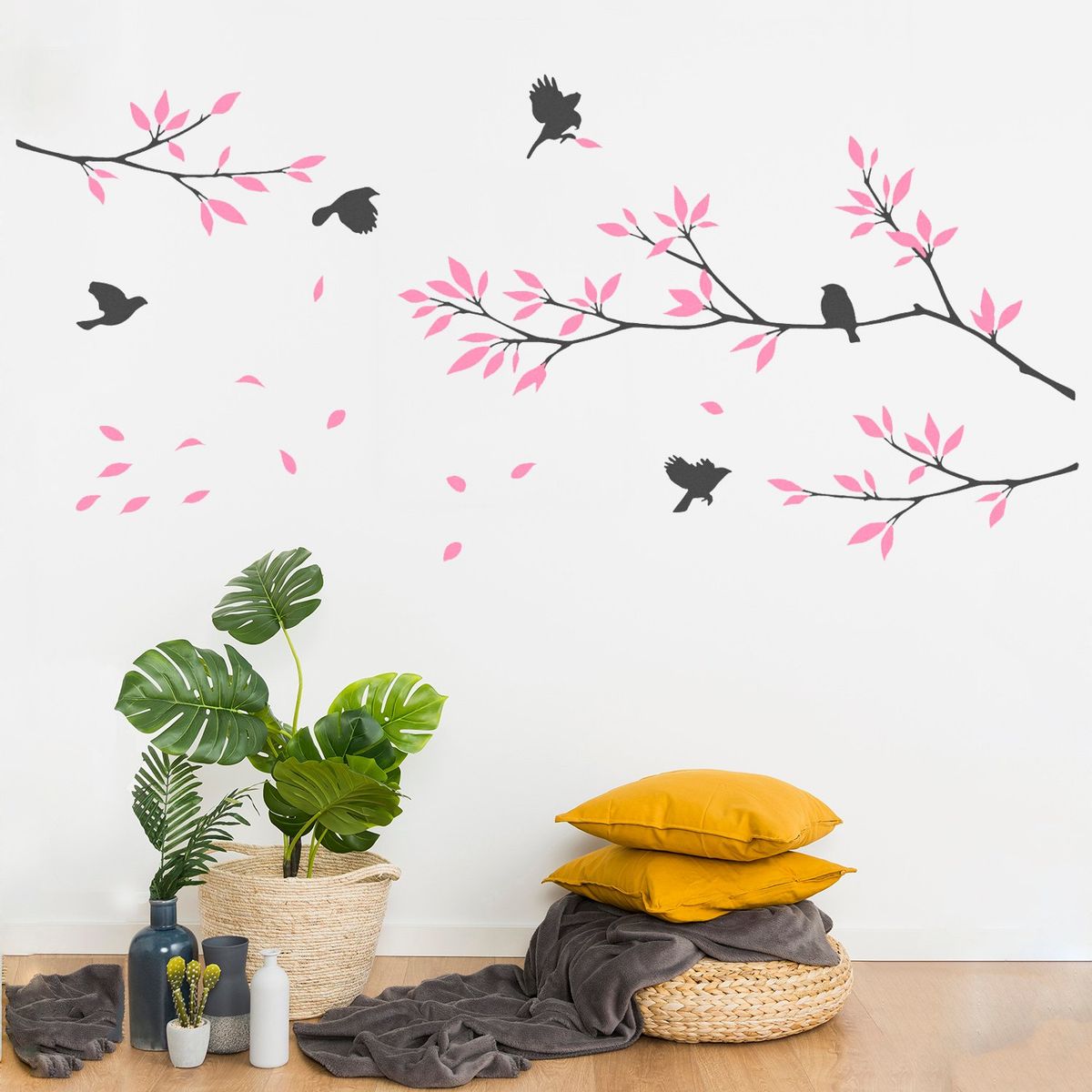 STICKART - Vinilo Decorativo Aves Y Ramas