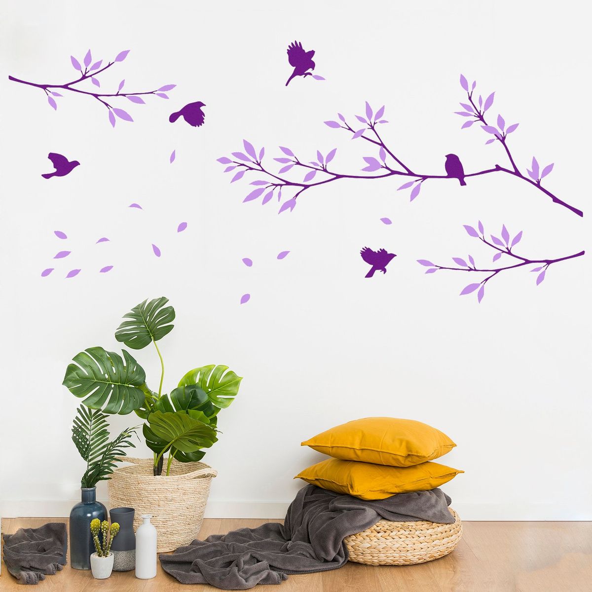 STICKART - Vinilo Decorativo Aves Y Ramas