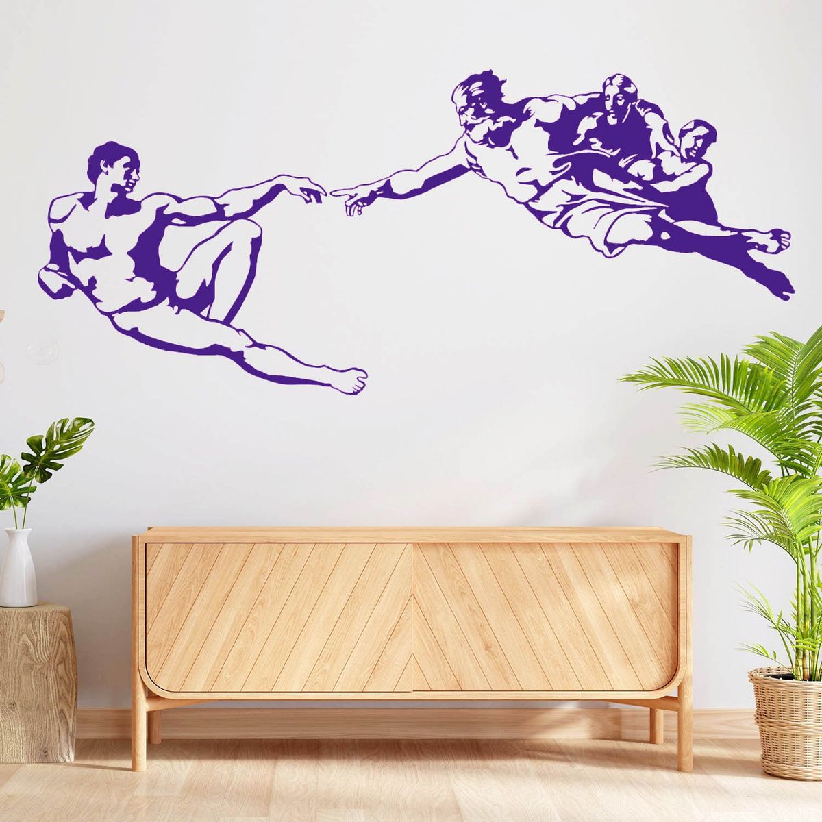 STICKART - Vinilo La Creación De Adán