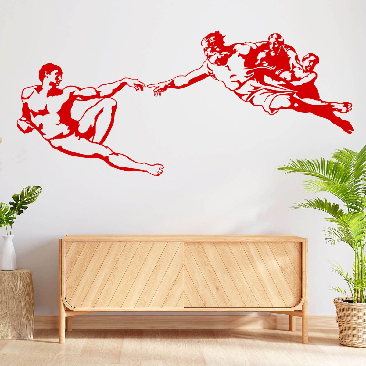 STICKART - Vinilo La Creación De Adán