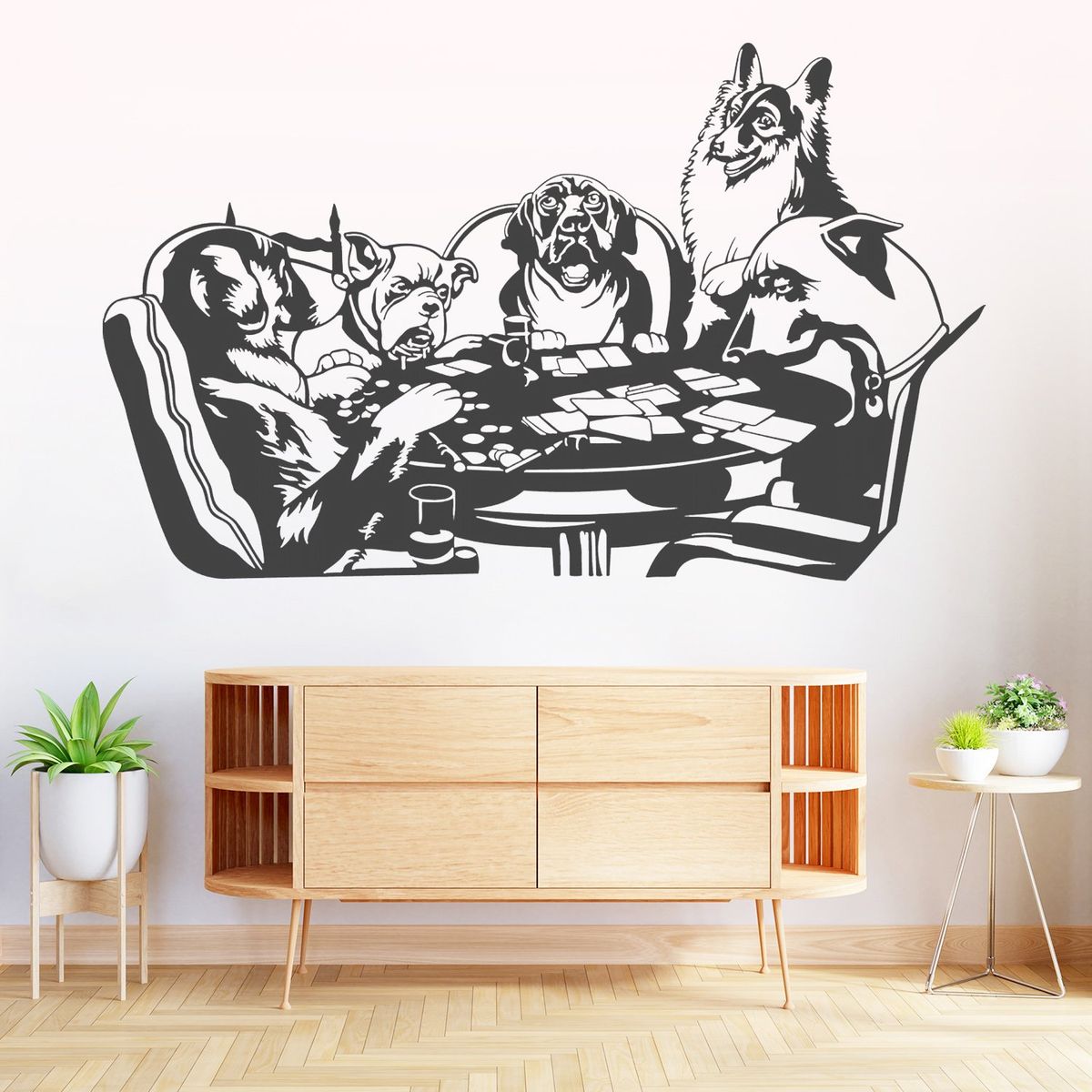 STICKART - Vinilo Perros Jugando Póker
