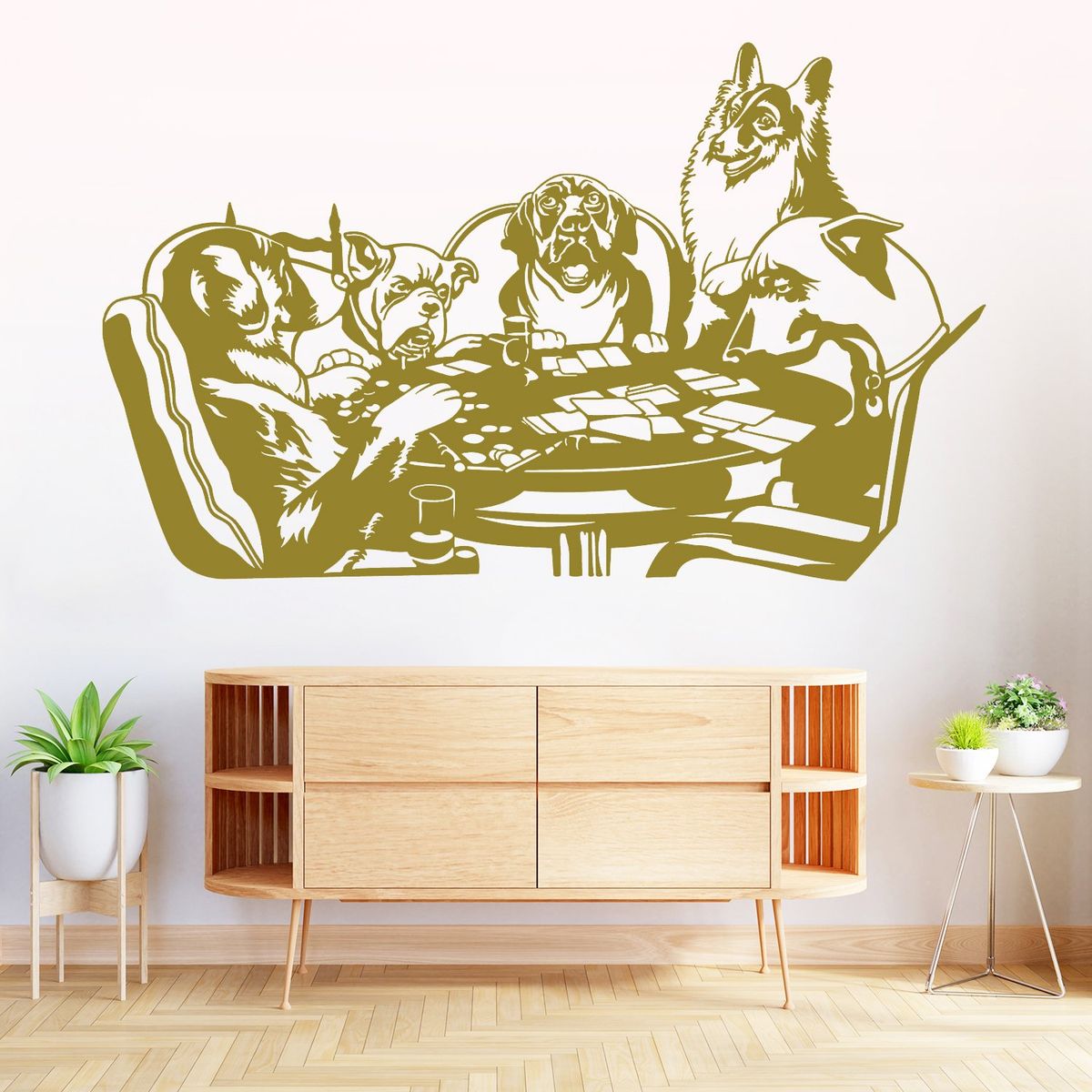 STICKART - Vinilo Perros Jugando Póker