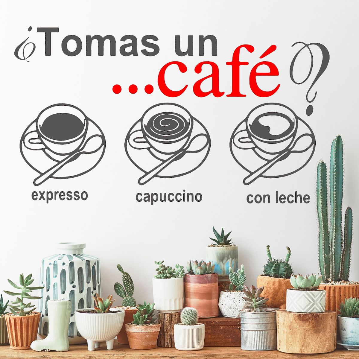 STICKART - Vinilo Tómate Un Café