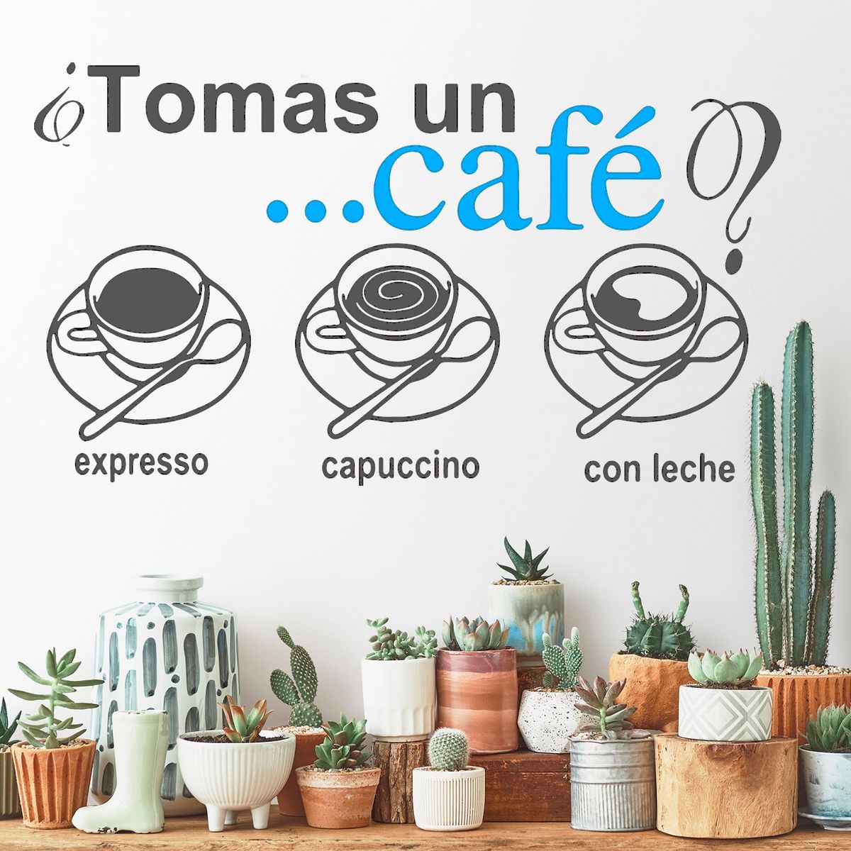 STICKART - Vinilo Tómate Un Café