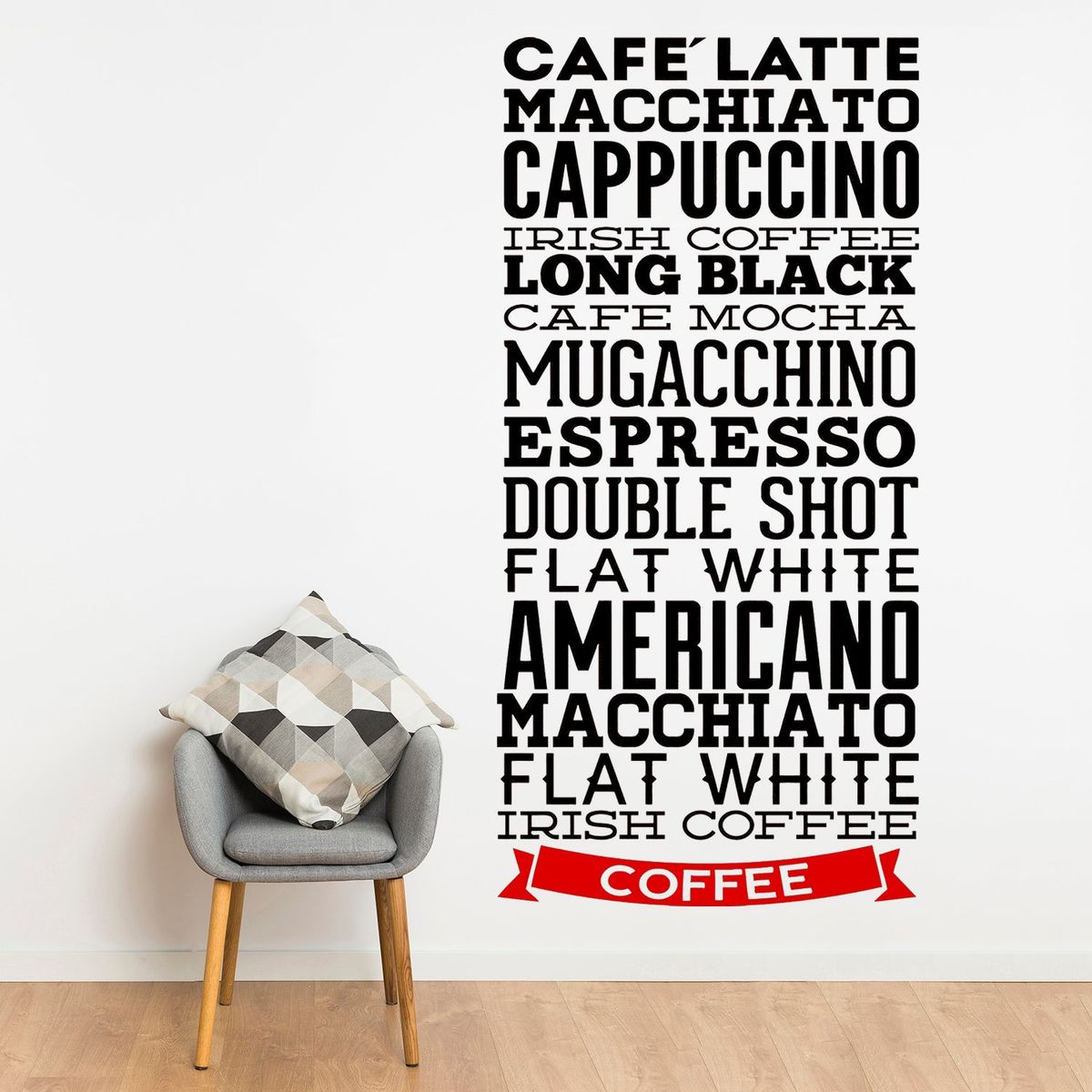 STICKART - Vinilo Tipos De Café