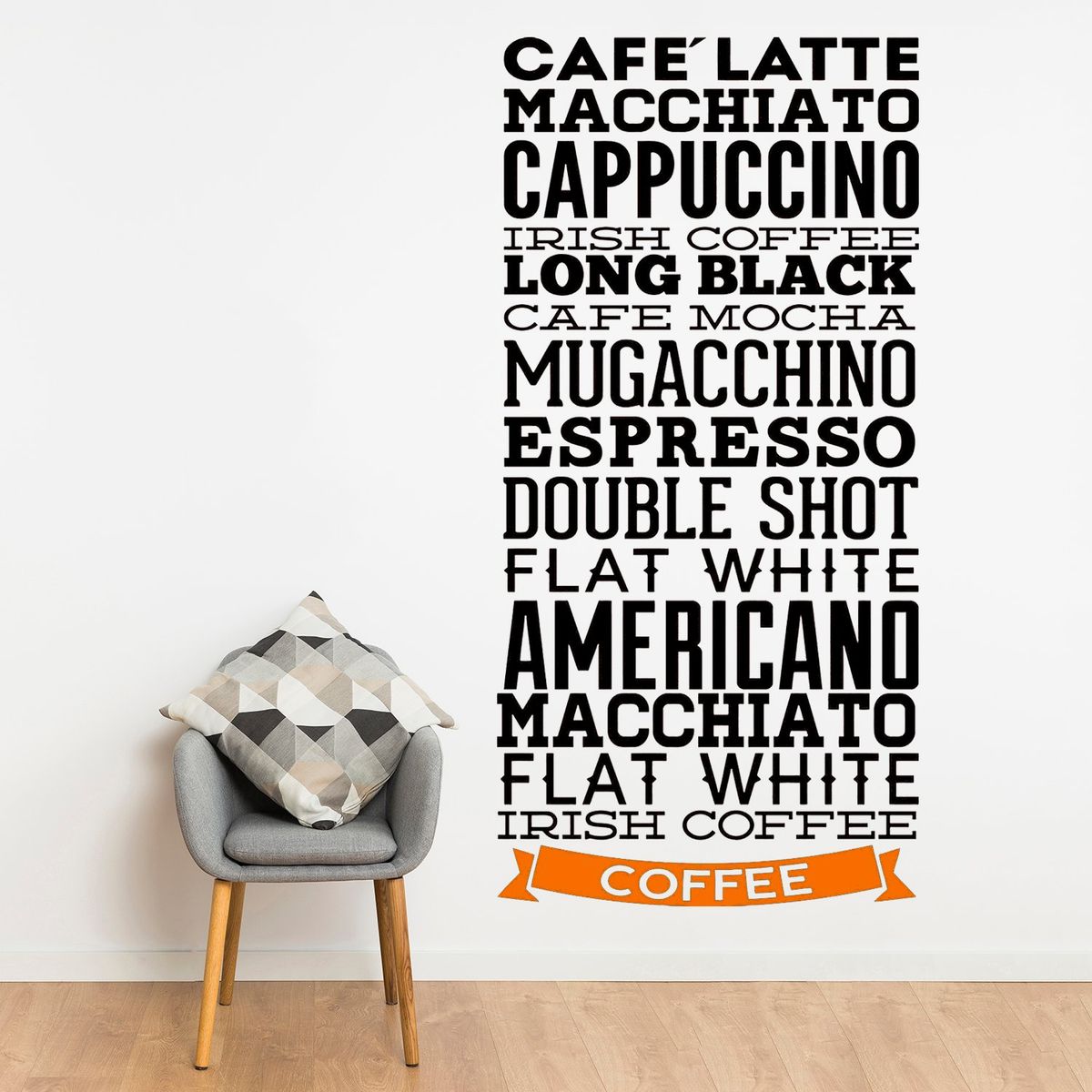 STICKART - Vinilo Tipos De Café