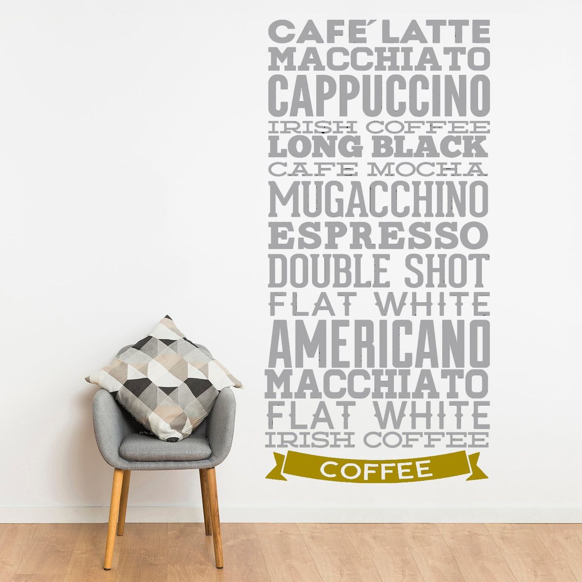 STICKART - Vinilo Tipos De Café