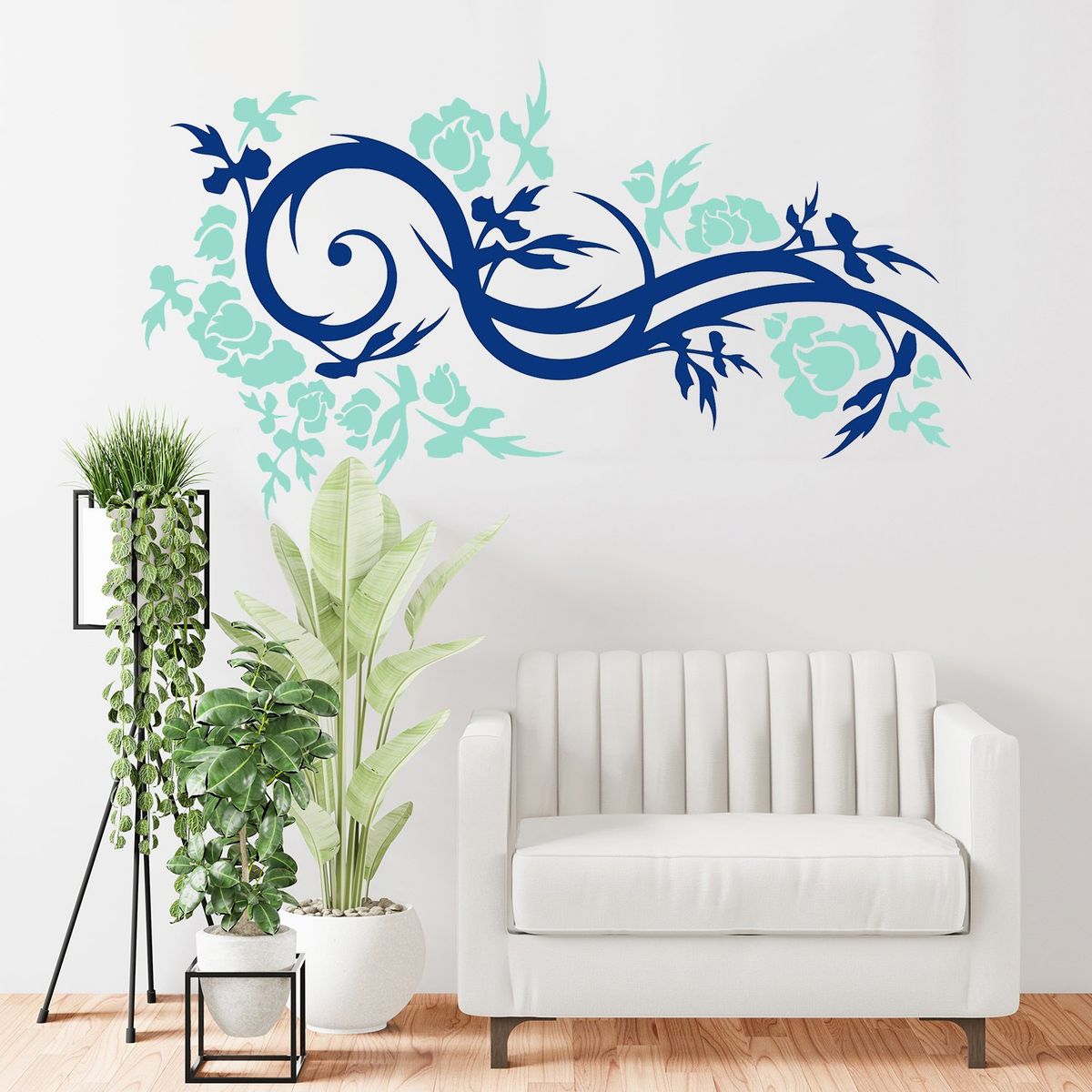 STICKART - Vinilo Hojas Y Curvas