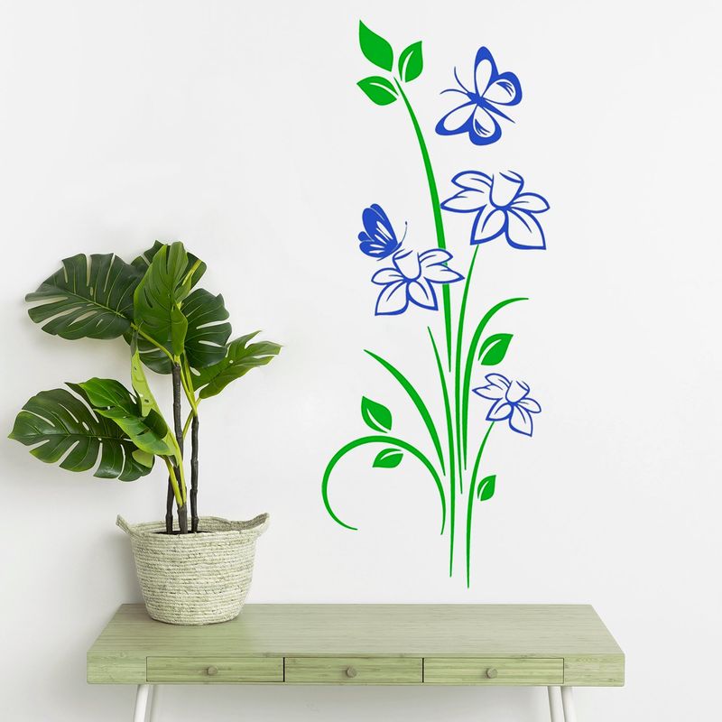 STICKART - Vinilo Mariposas Y Flores
