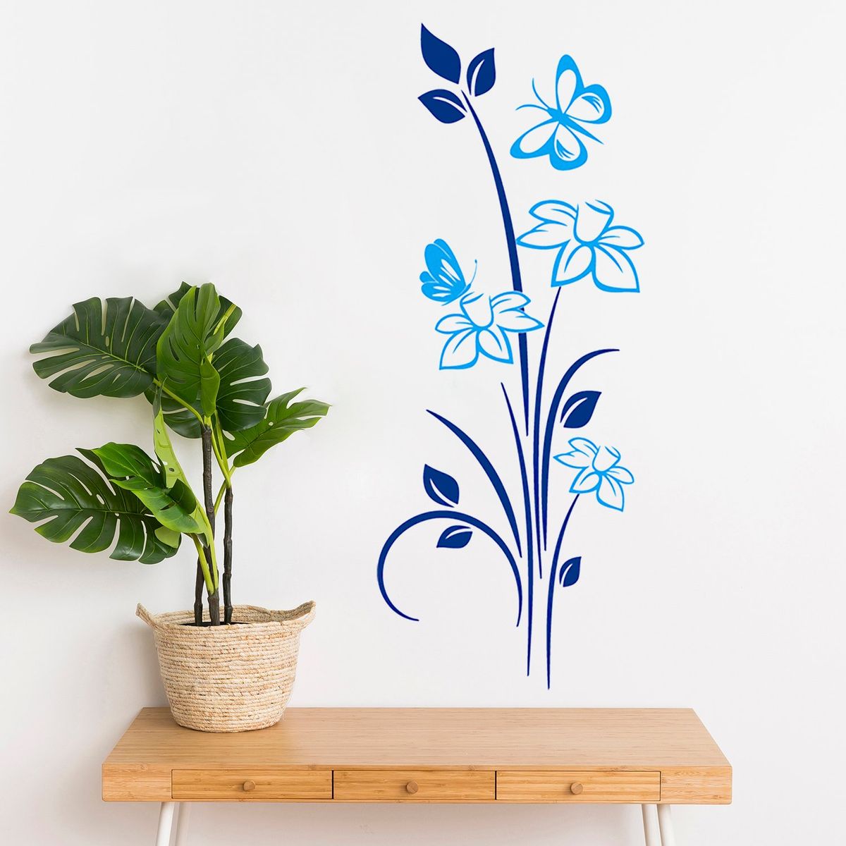 STICKART - Vinilo Mariposas Y Flores