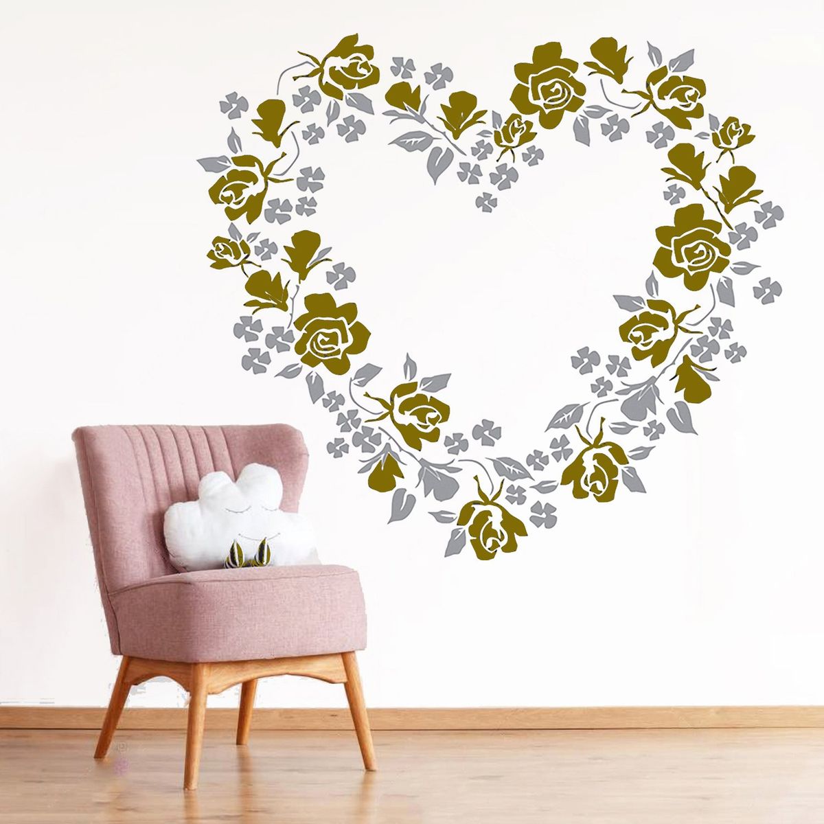 STICKART - Vinilo Corazón De Flores