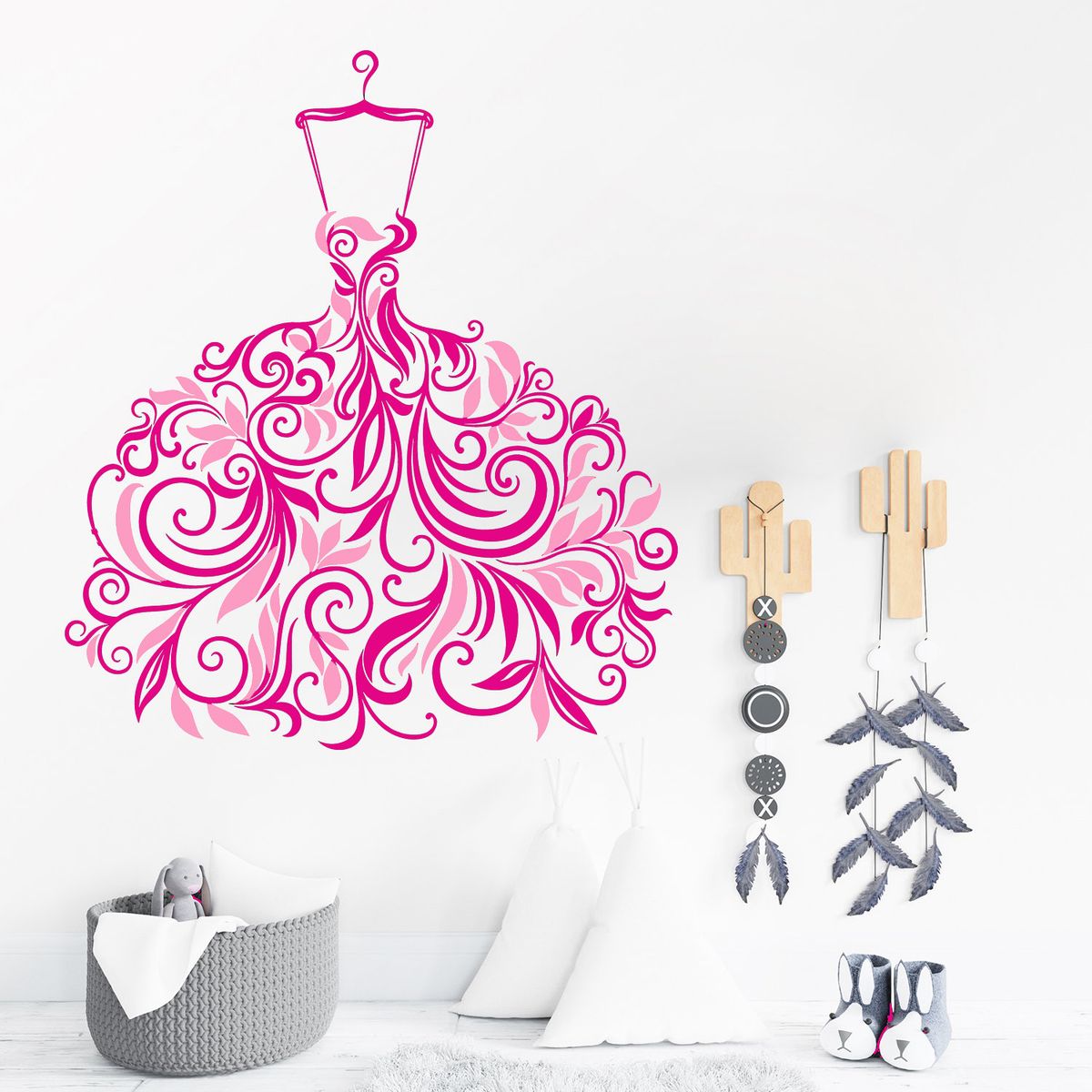 STICKART - Vinilo Vestido De Hojas