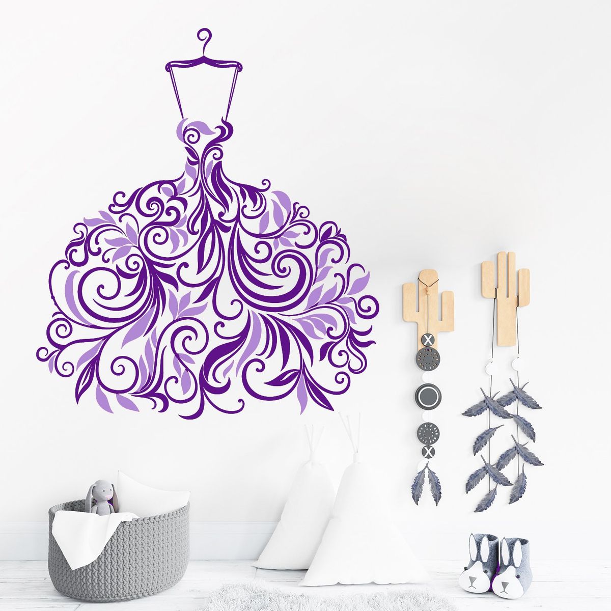 STICKART - Vinilo Vestido De Hojas