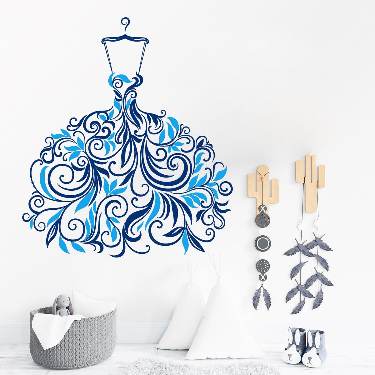 STICKART - Vinilo Vestido De Hojas