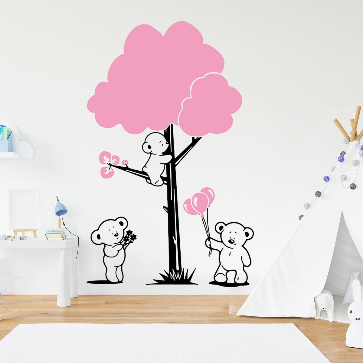 Vinilo Decorativo Osos Y Árbol STICKART | Falabella Perú