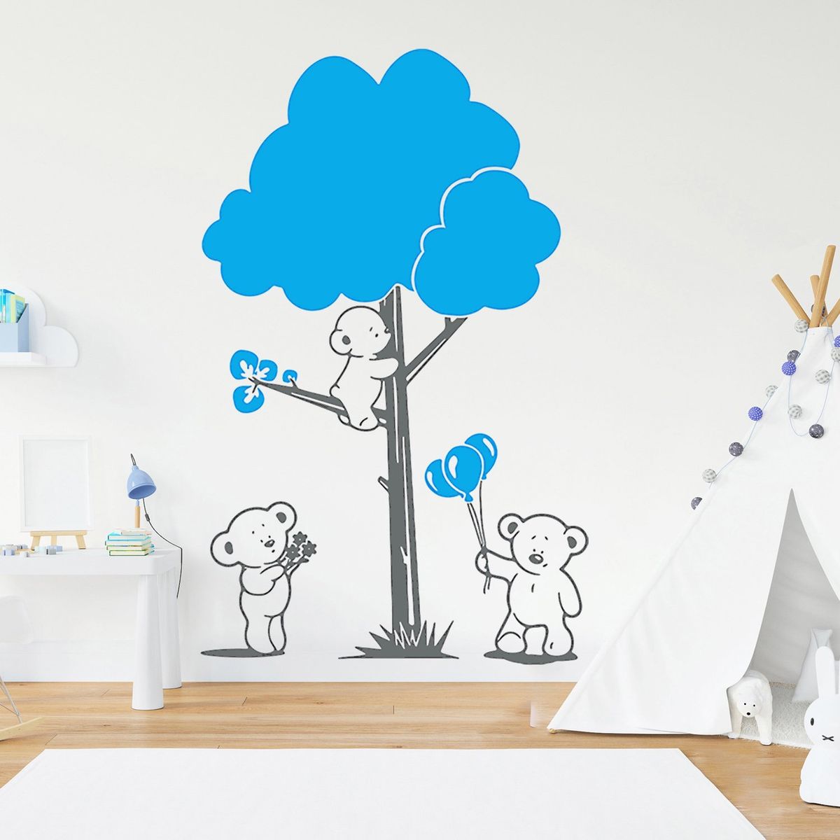 STICKART - Vinilo Decorativo Osos Y Árbol