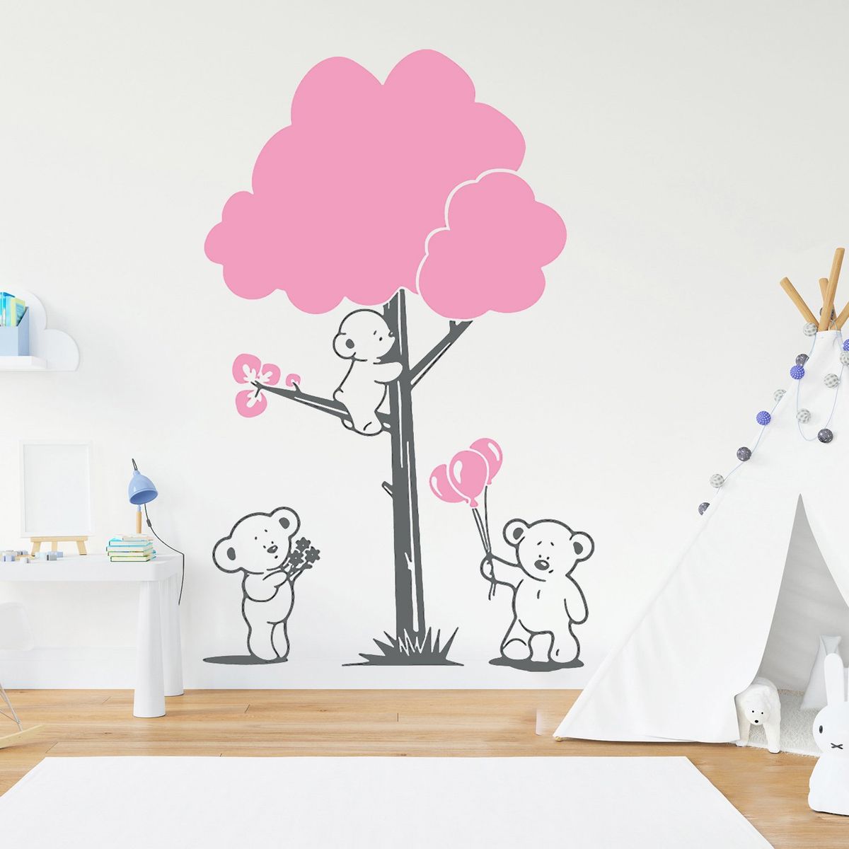 STICKART - Vinilo Decorativo Osos Y Árbol