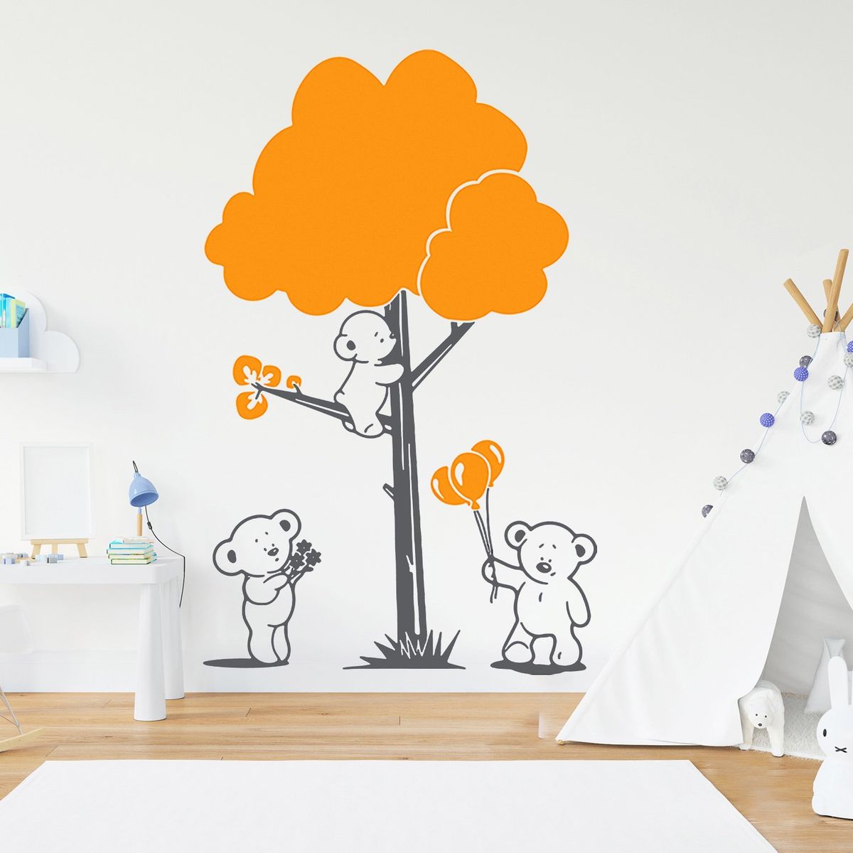 STICKART - Vinilo Decorativo Osos Y Árbol