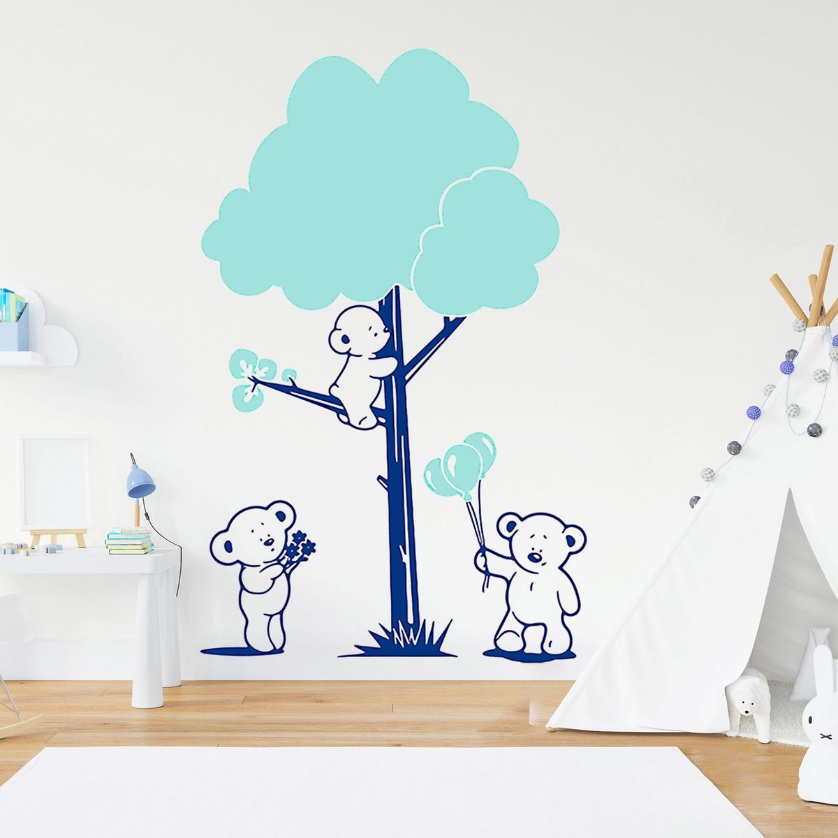 STICKART - Vinilo Decorativo Osos Y Árbol