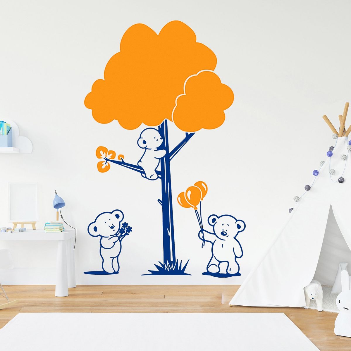 STICKART - Vinilo Decorativo Osos Y Árbol