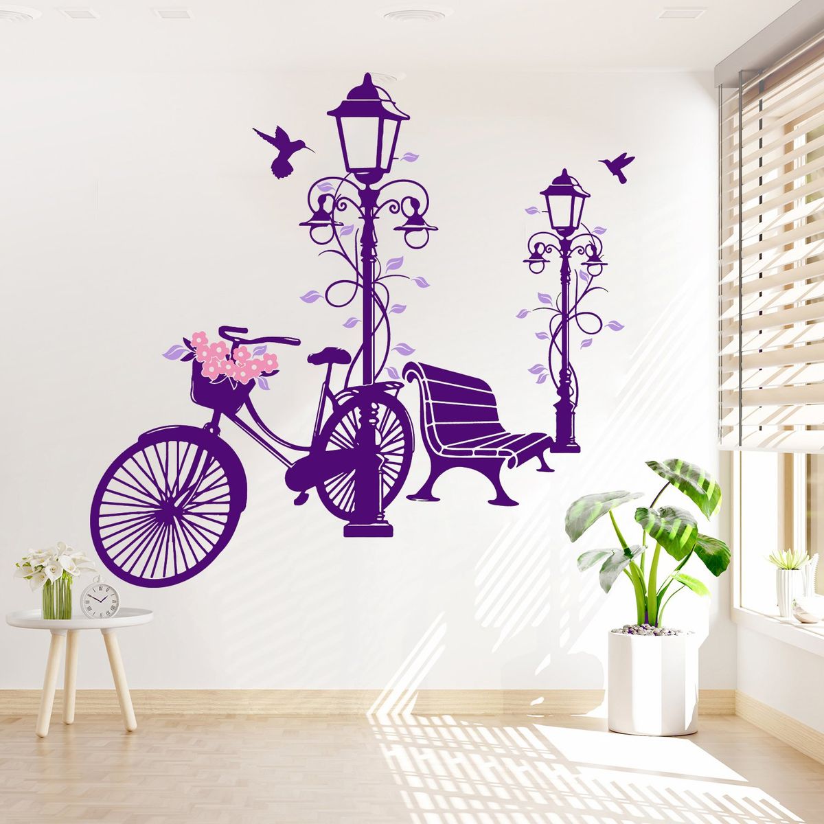 STICKART - Vinilo Bicicleta Y Faroles