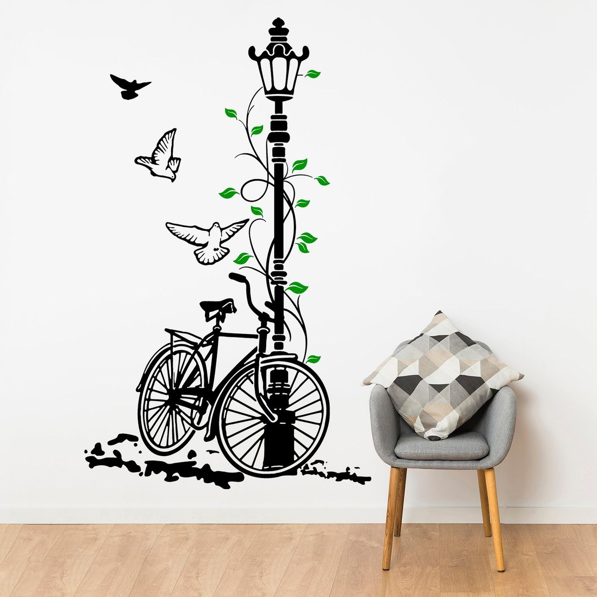 STICKART - Vinilo Bcicleta Y Farol