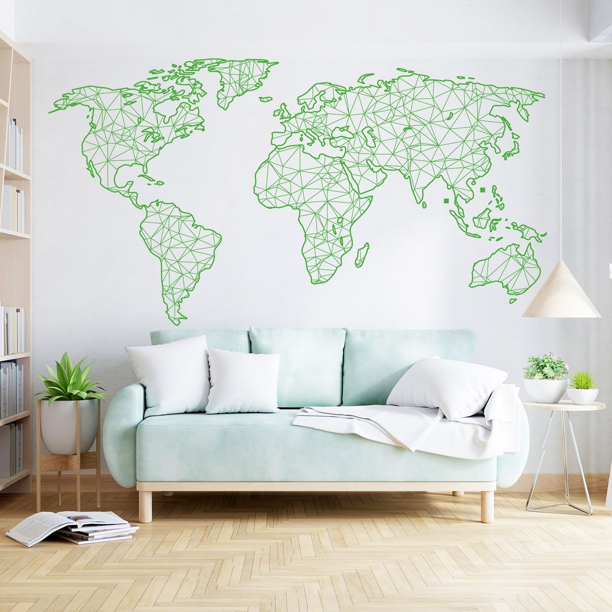 STICKART - Vinilo Mapamundi Líneas