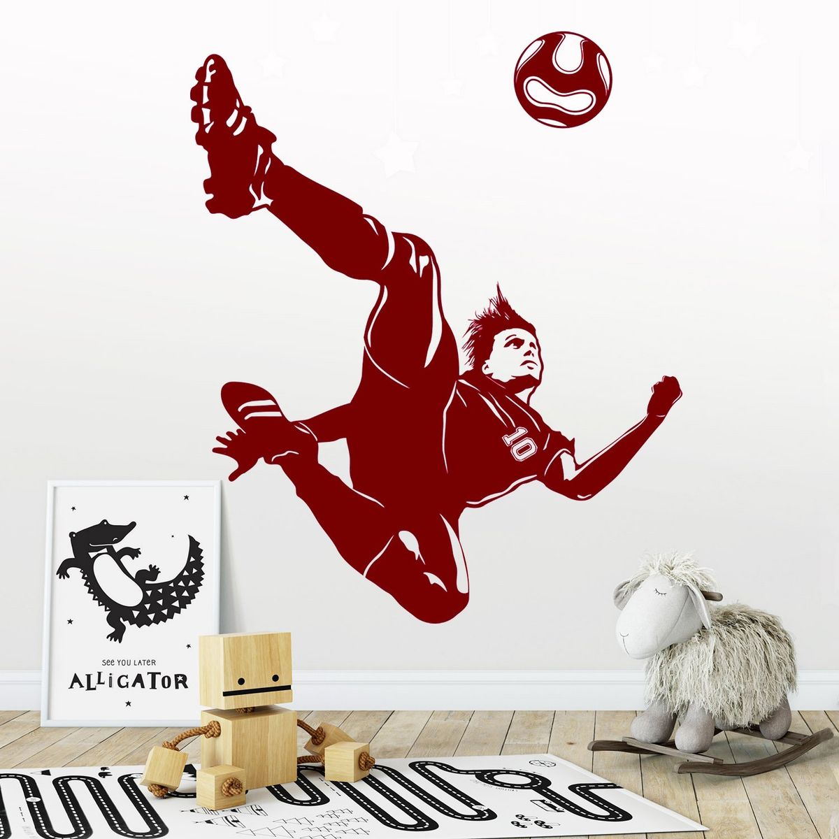 STICKART - Vinilo Jugador De Fútbol