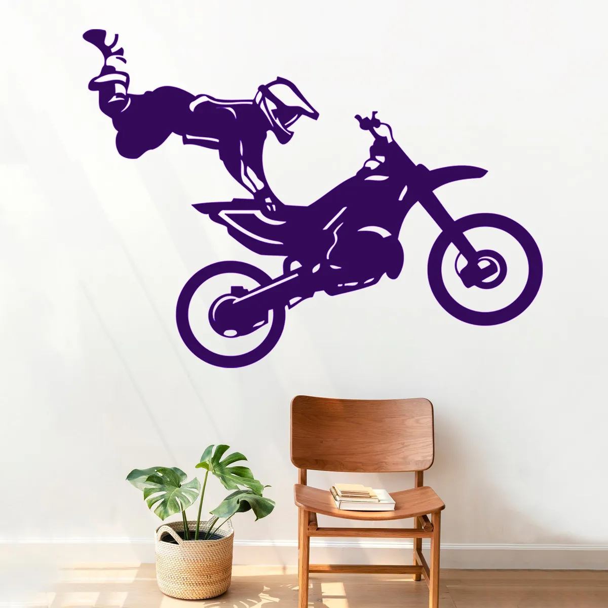 STICKART - Vinilo Acróbata En Moto