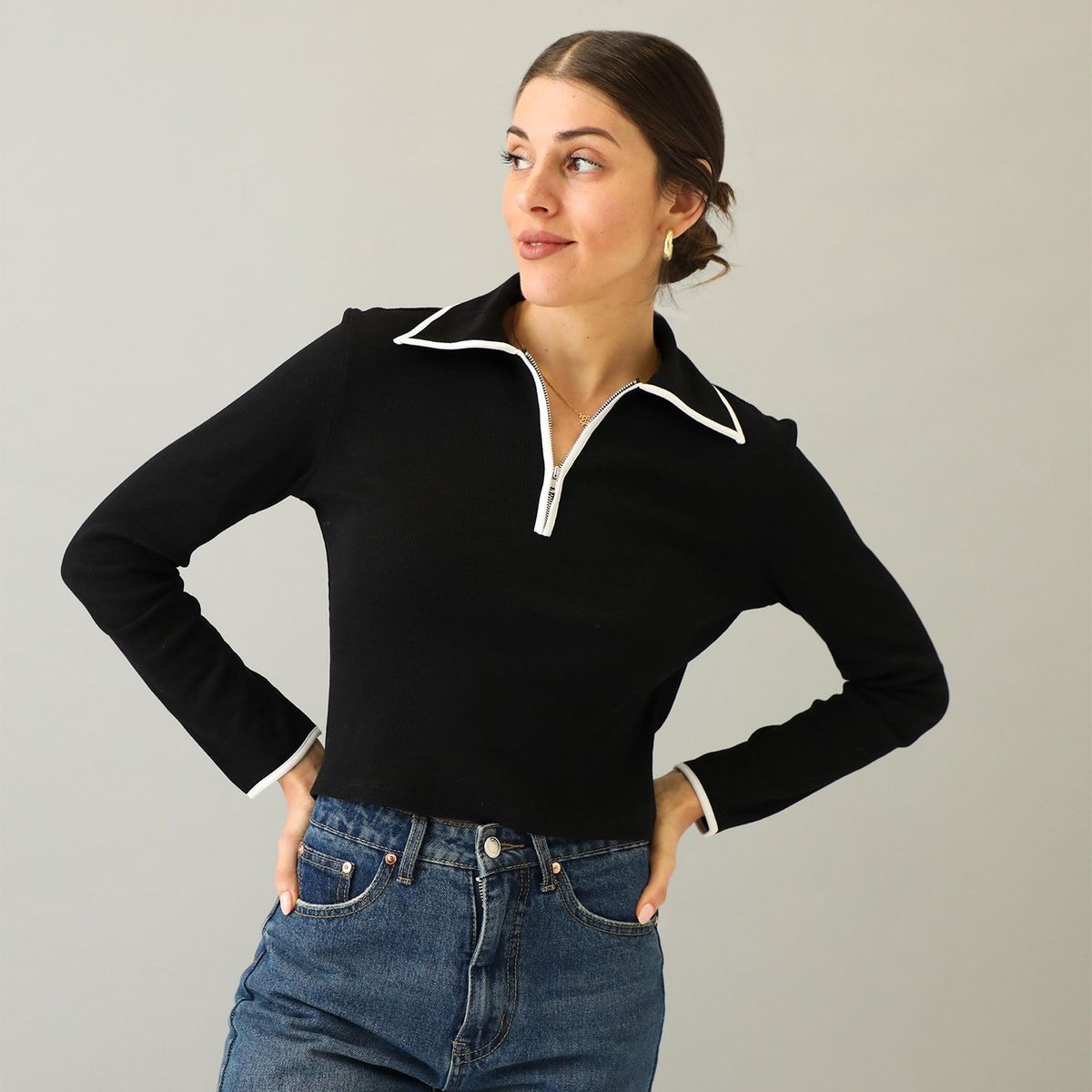 BASEMENT - Polera Algodón Mujer Basement