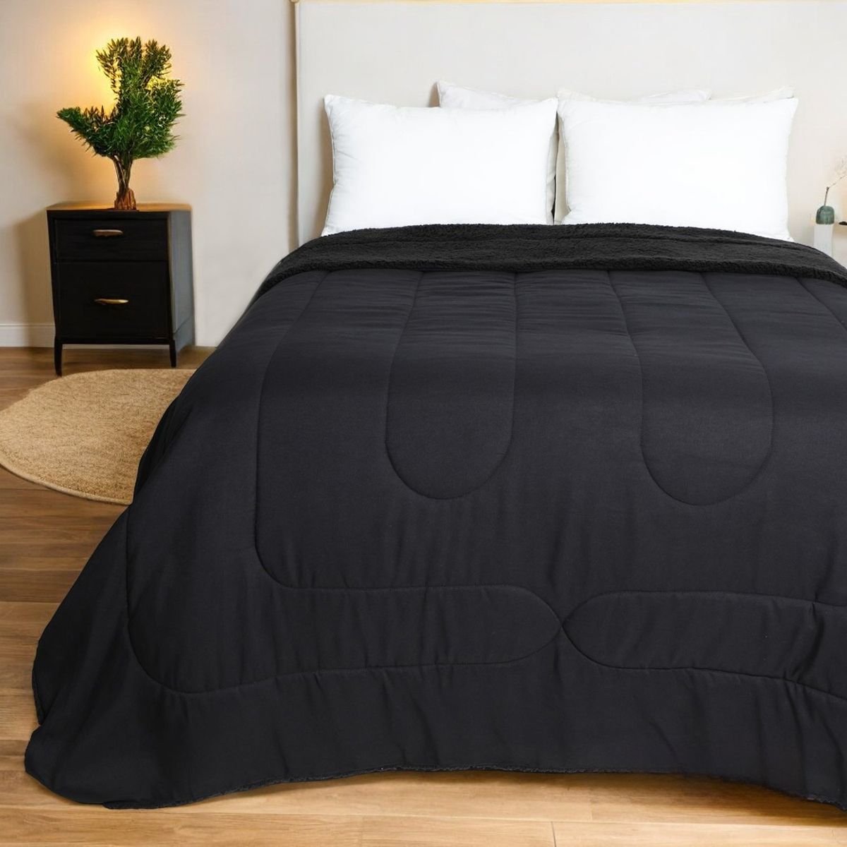 MICA - Edredón Liso Con Sherpa Mica