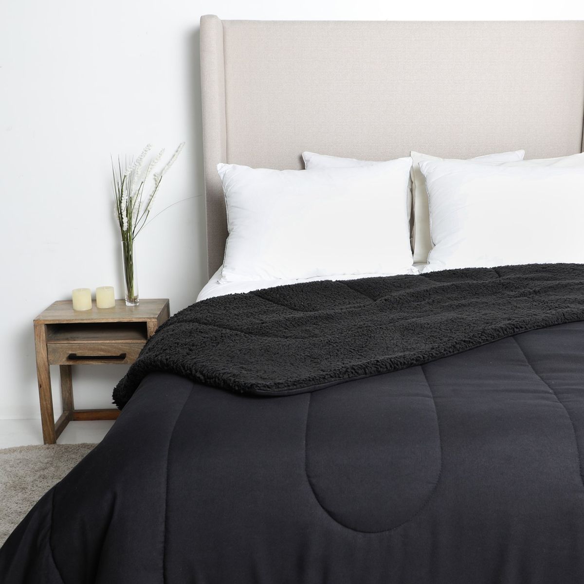 MICA - Edredón Liso Con Sherpa Mica
