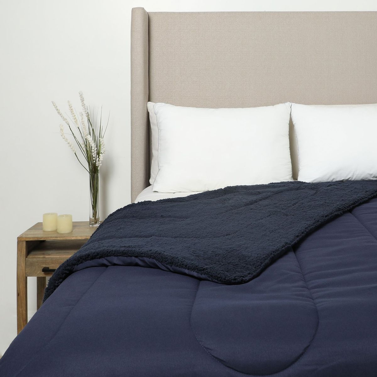 MICA - Edredón Liso Con Sherpa Mica