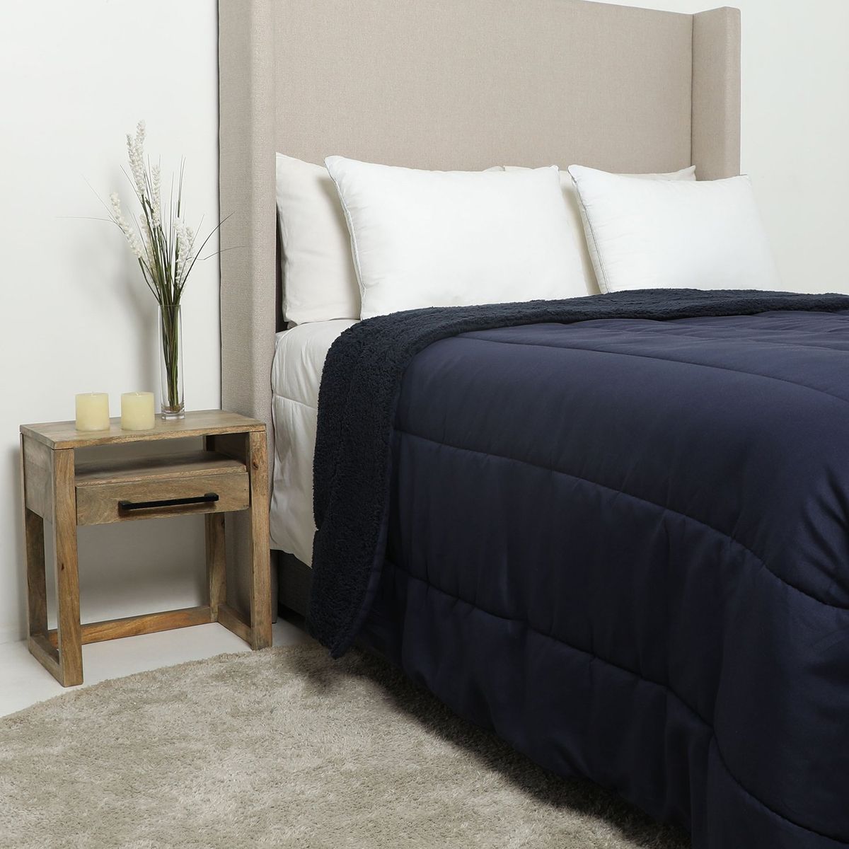 MICA - Edredón Liso Con Sherpa Mica