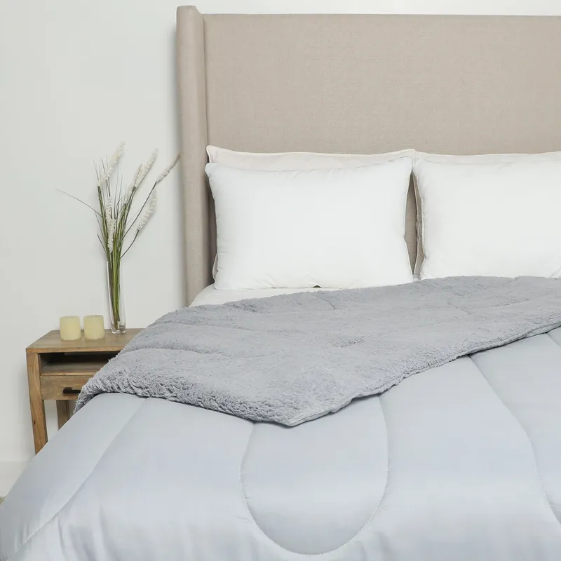 MICA - Edredón Liso Con Sherpa Mica