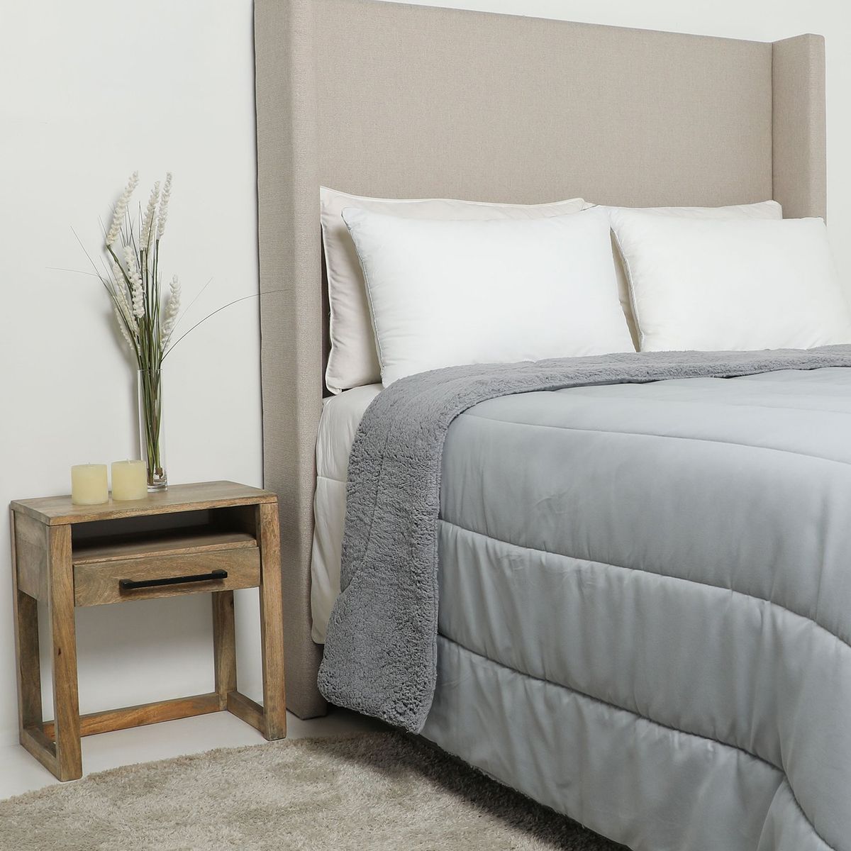 MICA - Edredón Liso Con Sherpa Mica