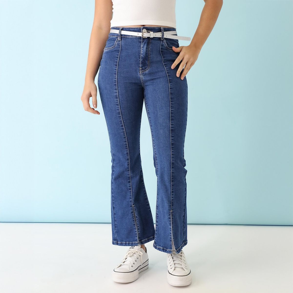 SYBILLA - Jean Flare Algodón Mujer Sybilla